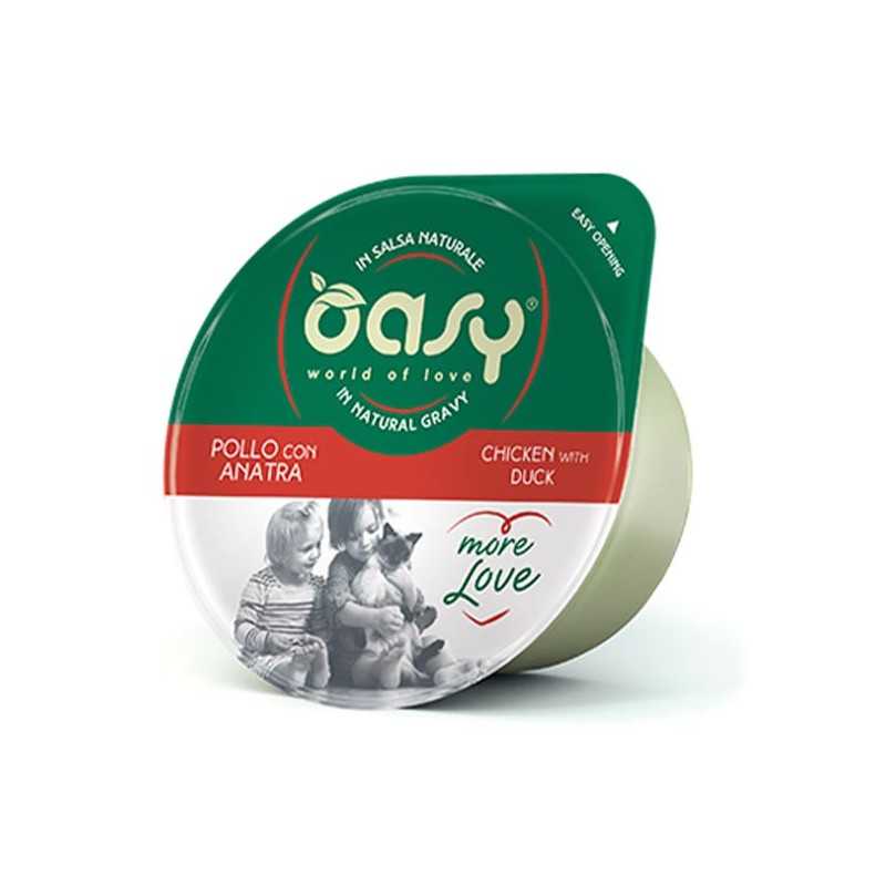 OASY More Love Poulet avec Canard en sauce Naturel 70 g. OASY More Love Poulet avec Canard en sauce Naturel 70 g.