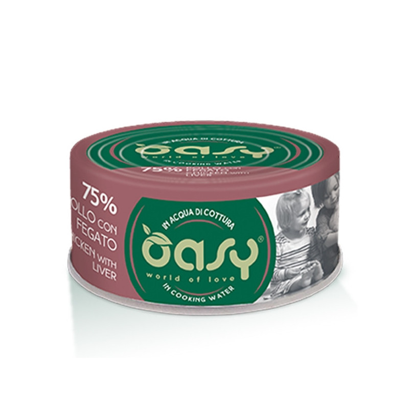 OASY More Love Chicken with Liver in Natural Sauce 70 gr.