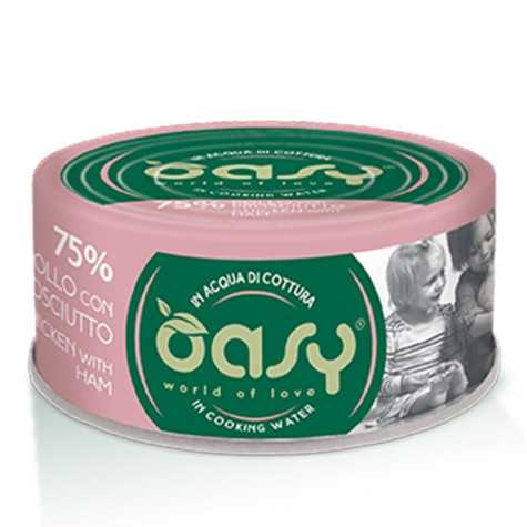 OASY More Love Poulet avec Jambon in Acqua di Cottura 70 g.