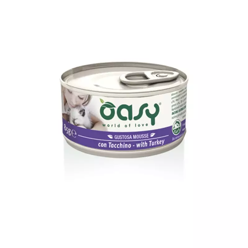 OASY Gustosa Mousse con Tacchino 85 gr. OASY Gustosa Mousse con Tacchino 85 gr.