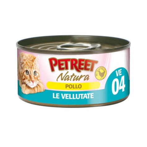 PETREET Natura le Vellutate Pollo-Multipack (6 lattine 70 gr.) - 