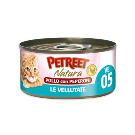 PETREET Natura the Velvety Chicken with Peppers 70 gr.