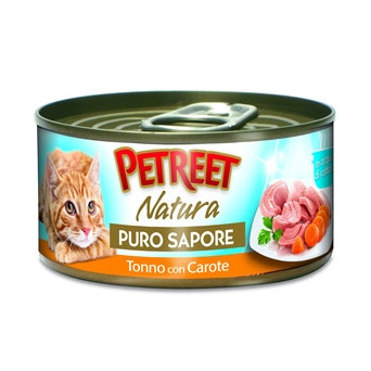 PETREET Natura Puro Flavor Tuna with Carrots 70 gr.