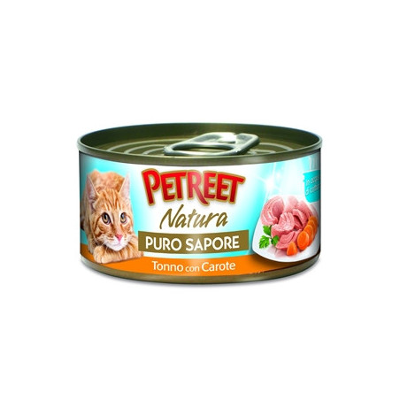 PETREET Natura Puro Sapore Tonno con Carote 70 gr. - 