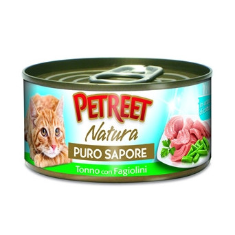 PETREET Natura Puro Flavor Tuna with Green Beans 70 gr.