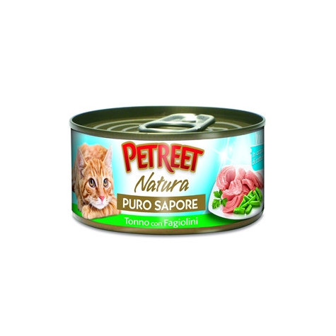 PETREET Natura Puro Flavor Tuna with Green Beans 70 gr.