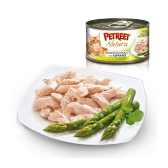 PETREET Natura Chicken Fillets with Asparagus 70 gr.