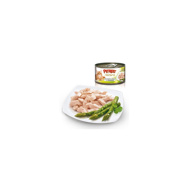 PETREET Natura Chicken Fillets with Asparagus 70 gr.