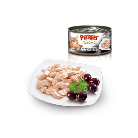 PETREET Natura Sfilaccetti di Pollo con Gamberetti 70 gr. - 