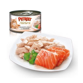 PETREET Natura Chicken Fillets with Salmon 70 gr.