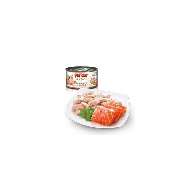 PETREET Natura Chicken Fillets with Salmon 70 gr.