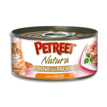 PETREET Natura Pacific Tuna with Carrots 70 gr.