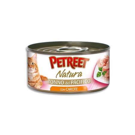 PETREET Natura Tonno del Pacifico con Carote 70 gr. - 