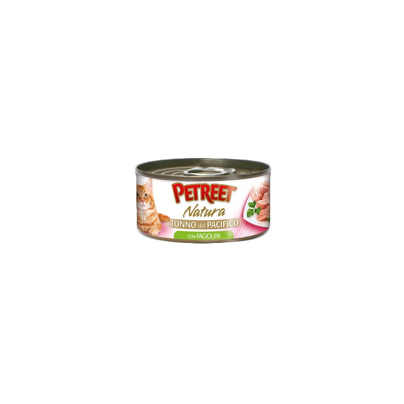 PETREET Natura Pacific Tuna with Green Beans 140 gr.