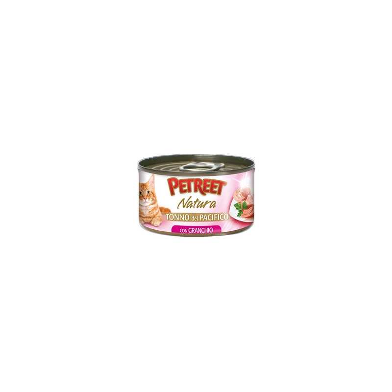 PETREET Natura Thon del Pacifico avec Granchio 140 g. PETREET Natura Thon del Pacifico avec Granchio 140 g.