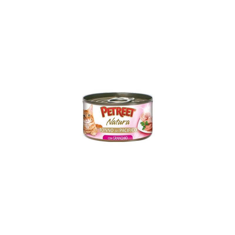 PETREET Natura Pacific Tuna with Crab (6 cans of 70 gr.)