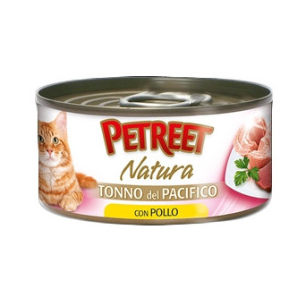 PETREET Natura Pacific Tuna with Chicken 140 gr.