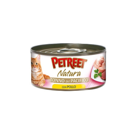 PETREET Natura Pacific Tuna with Chicken-Multipack (6 cans of 70 gr.)
