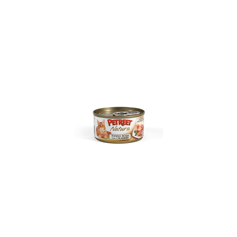 PETREET Natura Pink Tuna with Squid 70 gr.