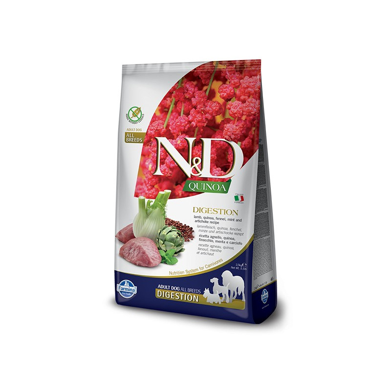Farmina n et d quinoa Chien digestion agneau 2,5 kg Farmina n et d quinoa Chien digestion agneau 2,5 kg