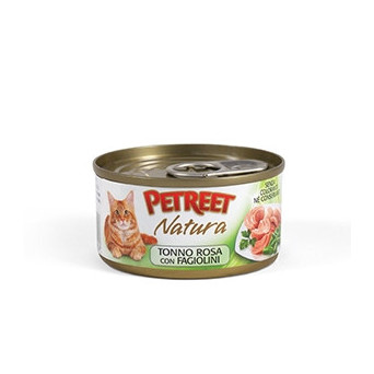 PETREET Natura Pink Tuna with Green Beans Multipack (6 cans of 70 gr.)