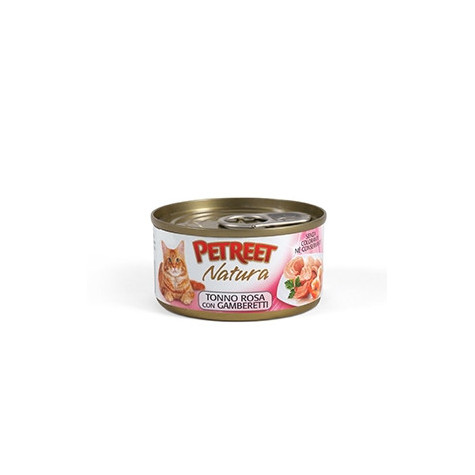 PETREET Natura Pink Tuna with Shrimps Multipack (6 cans of 70 gr.)