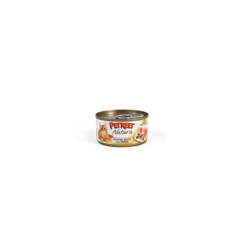 PETREET Natura Rosa Thunfisch mit Kartoffeln Multipack (6 Dosen à 70 gr.)