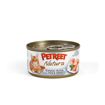 PETREET Natura Pink Tuna with Ocean Fish Multipack (6 cans of 70 gr.)
