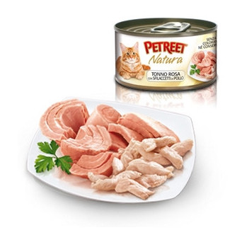 PETREET Natura Pink Tuna with Chicken Fillets 70 gr.