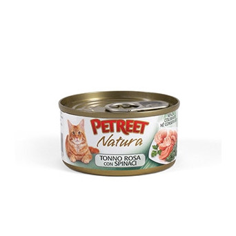 PETREET Natura Pink Tuna with Spinach 70 gr.