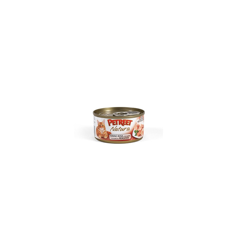 PETREET Natura Pink Tuna with Lobster Flavored Surimi 70 gr.