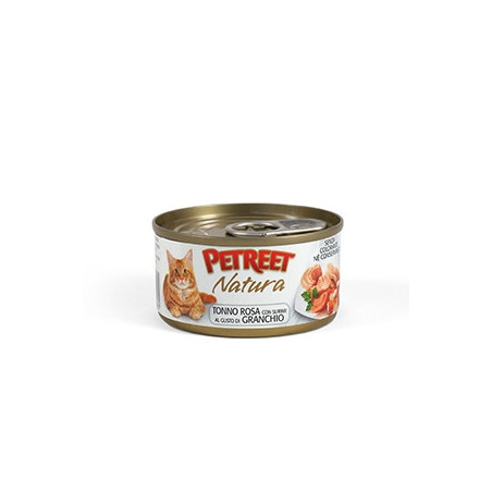 PETREET Natura Tonno Rosa con Surimi al Gusto di Granchio 70 gr. - 