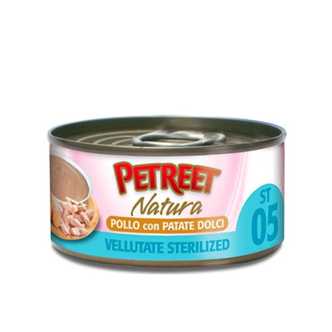 PETREET Natura Vellutate Sterilized Pollo con Patate Dolci 70 gr. - 