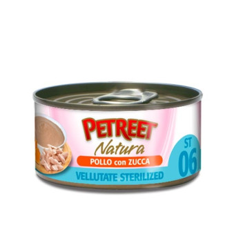 PETREET Natura Vellutate Sterilized Pollo con Zucca 70 gr. - 