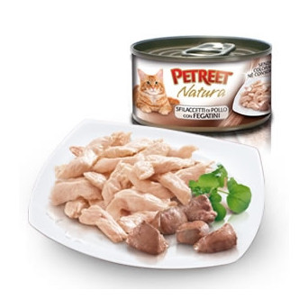 PETREET Chicken Fillets with Livers 70 gr.