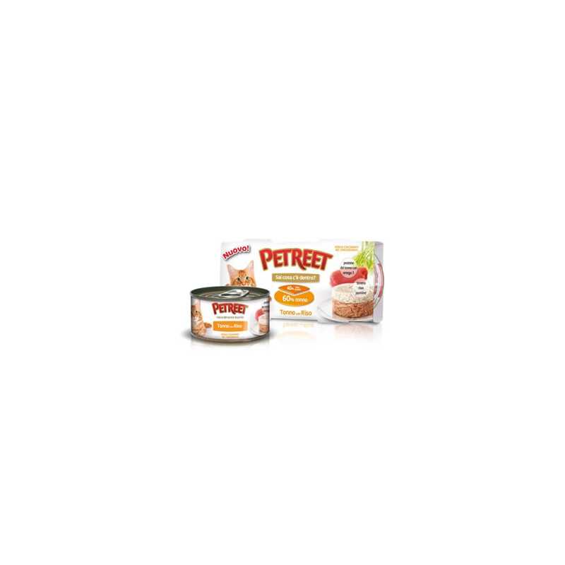 PETREET Tradizionale Thon avec Riz Multipack (6 boîtes 85 g.) PETREET Tradizionale Thon avec Riz Multipack (6 boîtes 85 g.)