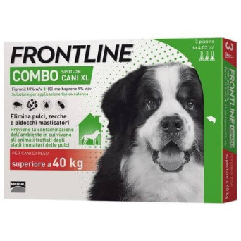 Frontline combo cani extra large 3 pipette oltre 40 kg-4,02 ml - 