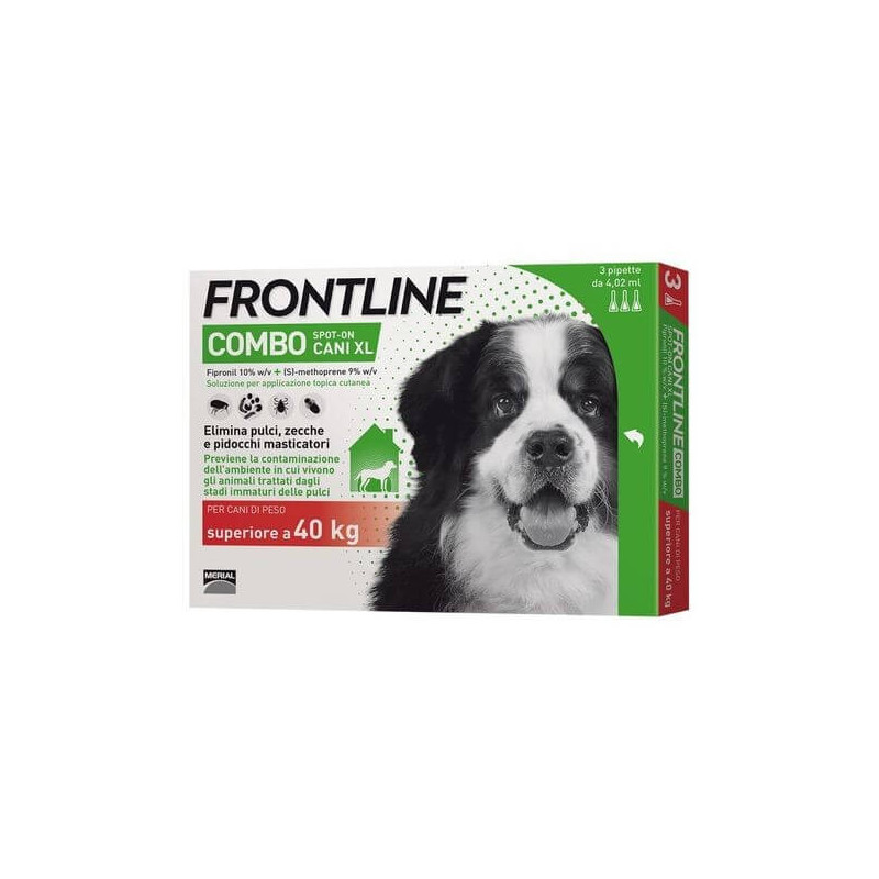 Frontline Combo Chiens XL plus de 40 kg - 3 pipettes 4,02 ml Frontline Combo Chiens XL plus de 40 kg - 3 pipettes 4,02 ml