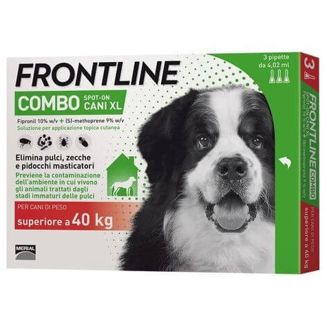 Frontline Combo Chiens XL plus de 40 kg - 3 pipettes 4,02 ml