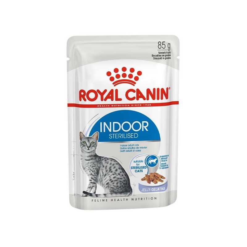 ROYAL CANIN Indoor Sterilized Straccetti en gelée 85 g.
