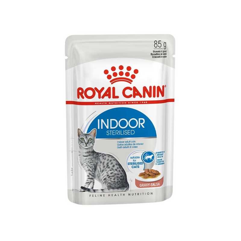 ROYAL CANIN Indoor Sterilized Straccetti en sauce 85 g.