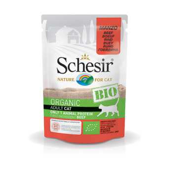 SCHESIR Bio Organic Adult Cat Manzo 85 gr. - 