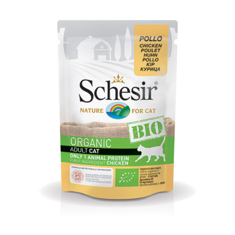 SCHESIR Bio Organic Adult Cat Pollo 85 gr. - 