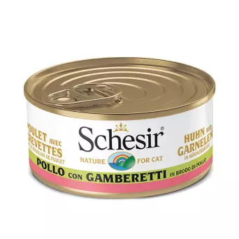 SCHESIR Chicken Fillets with Shrimps in Cooking Broth 70 gr.