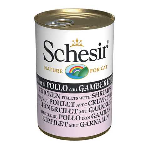 SCHESIR Filetti di Pollo con Gamberetti in Gelatina 140 gr. -