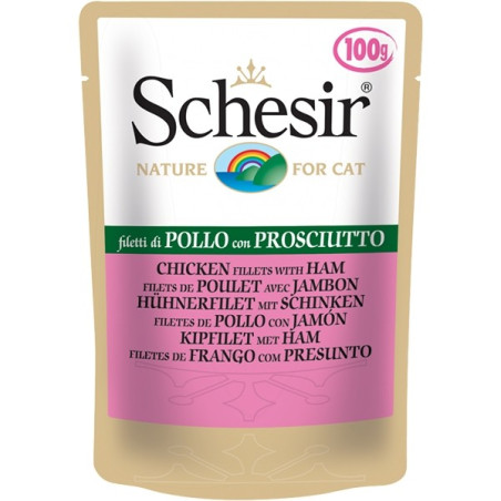 SCHESIR Filetti di Pollo con Prosciutto in Gelatina 50 gr. - 