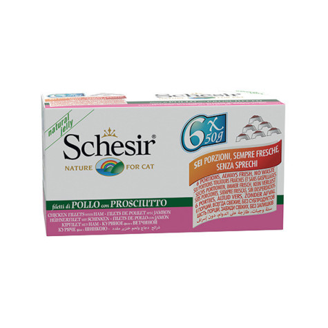 SCHESIR Chicken Fillets with Ham in Jelly 6X50 gr