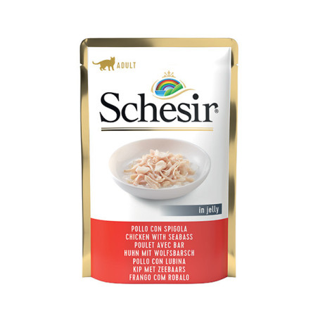 SCHESIR Filetti di Pollo e Spigola in Gelatina 85 gr. - 