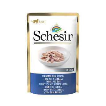 SCHESIR Fillets of Tuna and Sea Bass in Jelly 85 gr.