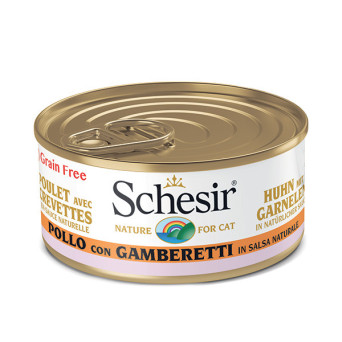 SCHESIR Pollo con Gamberetti in Salsa Naturale 70 gr. - 